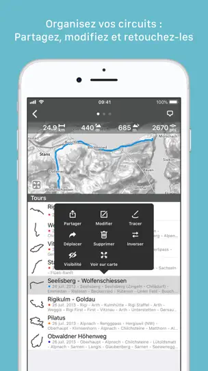 Capture d'écran de MapOut sur iPhone 5