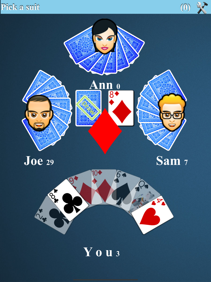 Crazy Eights Card Game