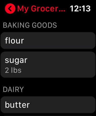 Apple Watch screenshot