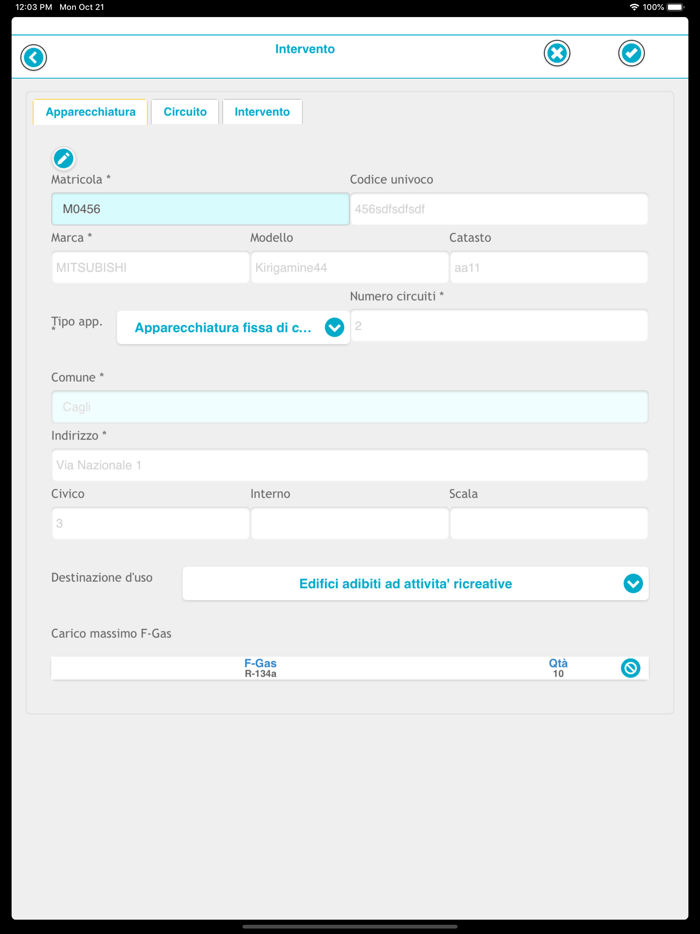 F-gas Invio CamereCom