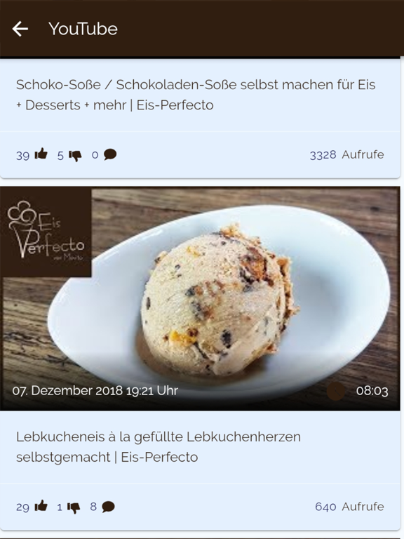 Screenshot #6 pour Eis-Perfecto - Eis Rezepte