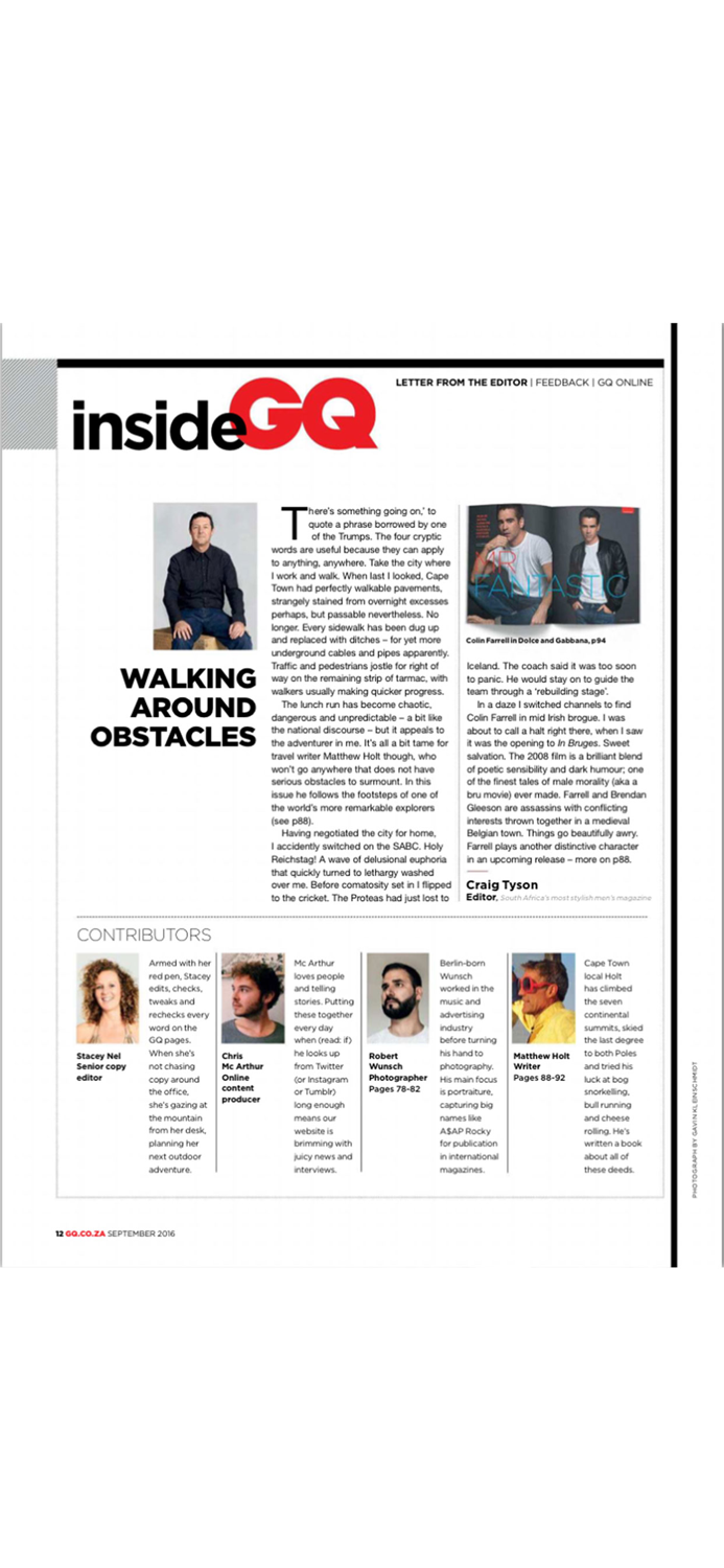 GQ magazine South Africa