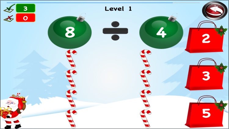 Xmas Math Santa Claus for kids screenshot-3