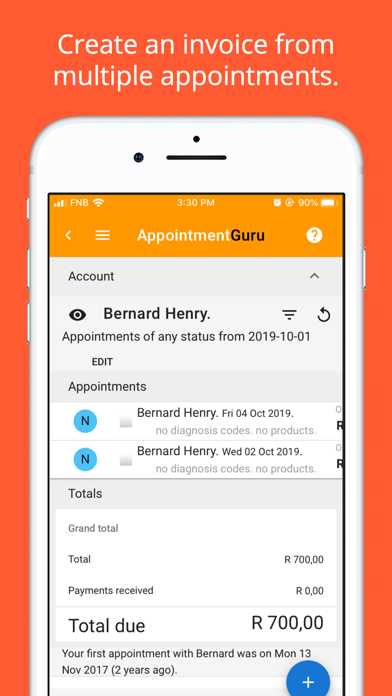AppointmentGuru MyPractice Screenshot