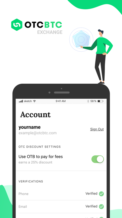 Screenshot #3 pour OTCBTC Exchange