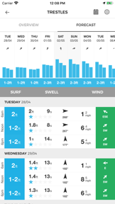 MSW Surf Forecast screenshot