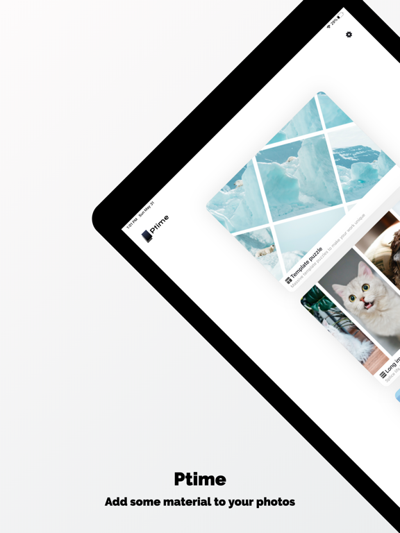 Ptime - Photo Jigsaw Artifact iPad screenshot 1 - Photo & Video app