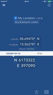 swedish coordinates iphone screenshot 2