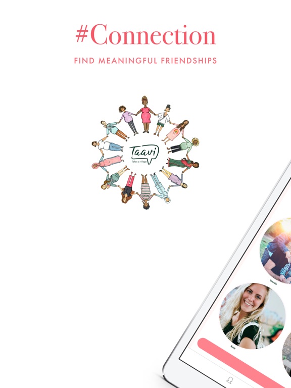 Taavi - Pregnancy & Mom Groups iPad screenshot 1 - Social Networking app