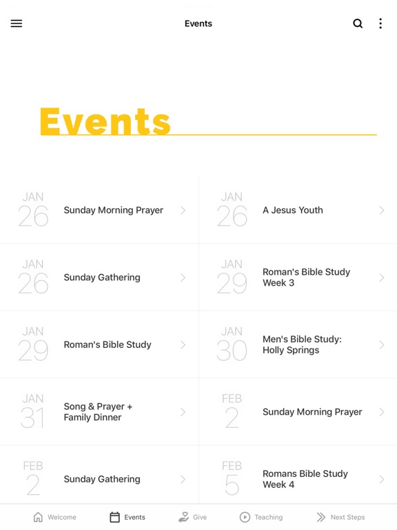 Emmaus | A Jesus Church iPad screenshot 2 - Lifestyle app