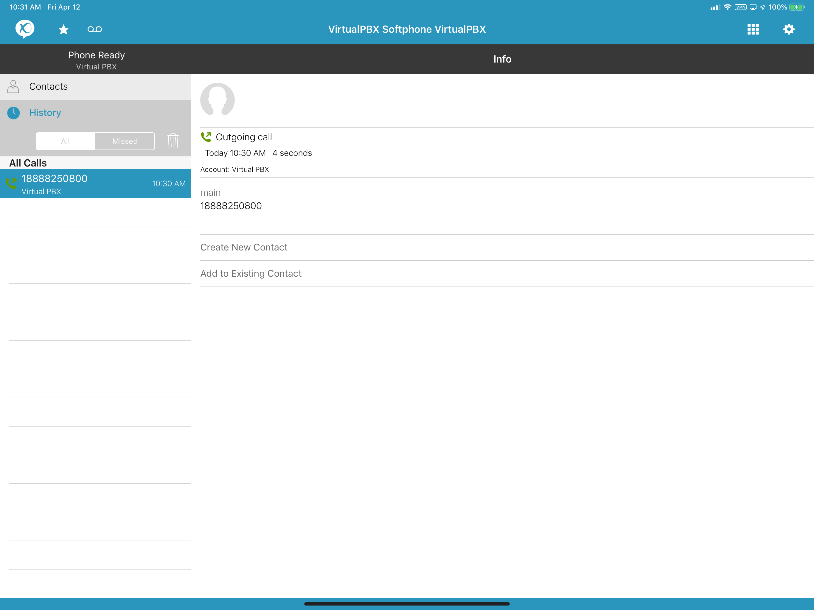 VirtualPBX Softphone screenshot 6