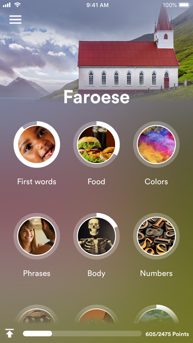 Learn Faroese - EuroTalk Screenshot