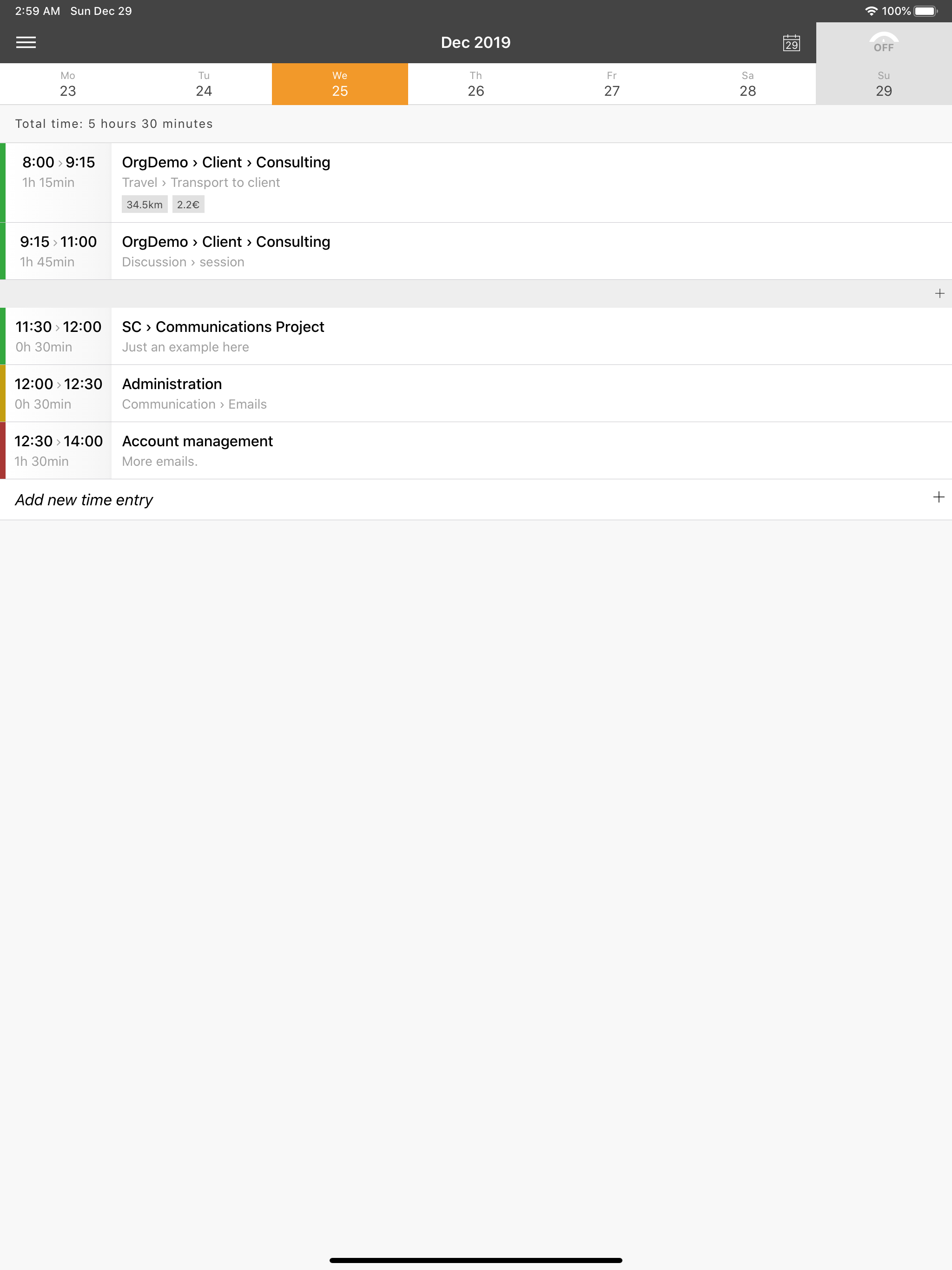 FunkyTime Tracker screenshot 4