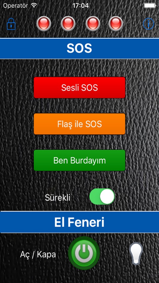 #2. El Feneri (iOS) Podle: Tansel Demir