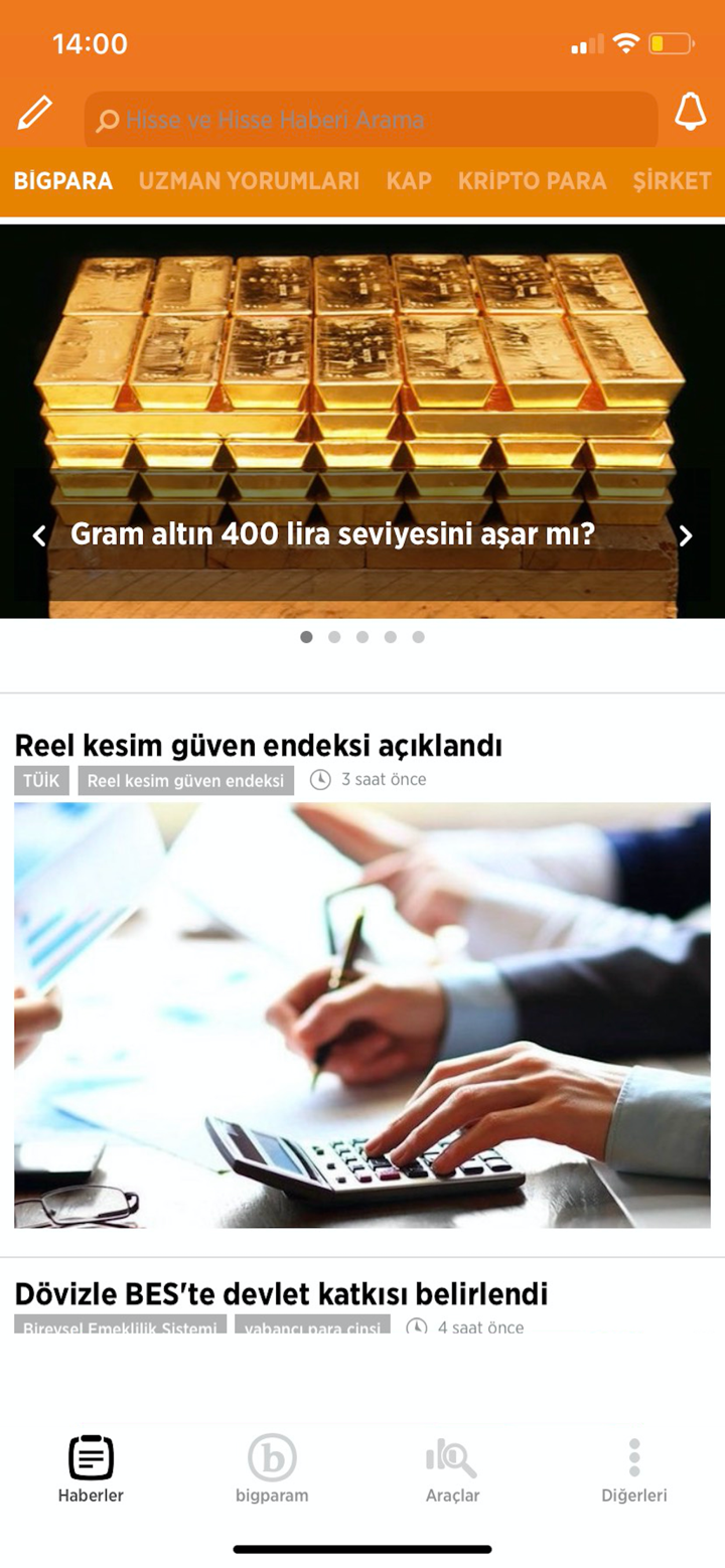 Bigpara - Borsa, Hisse, Altın screenshot 1