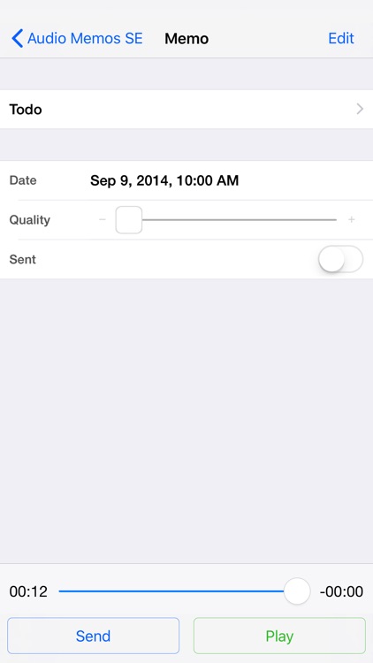 Audio Memos SE: Record Voice