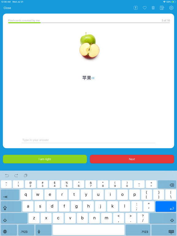 Learn Chinese: VocApp Language iPad screenshot 6 - Education app