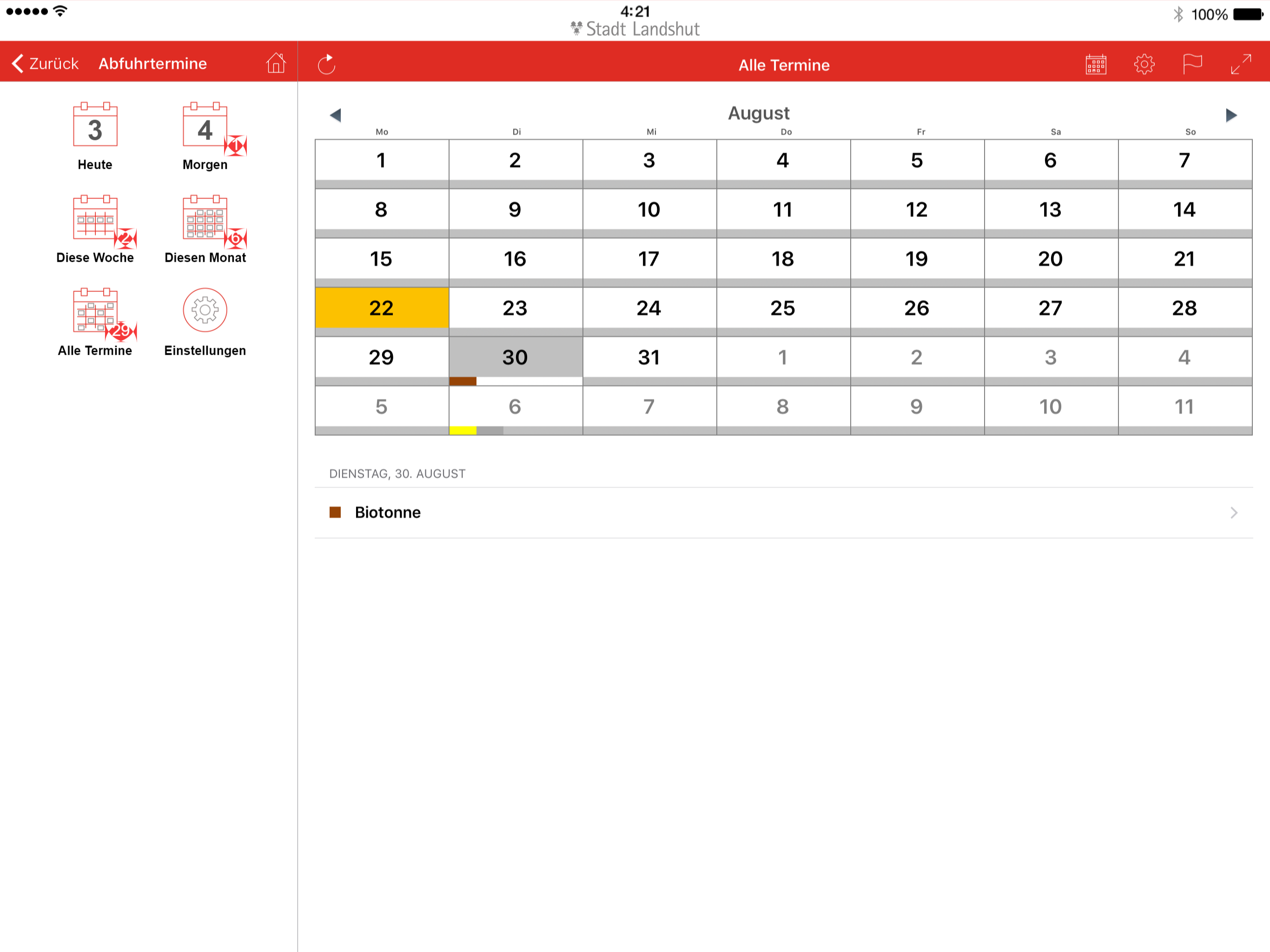 Abfall App Landshut