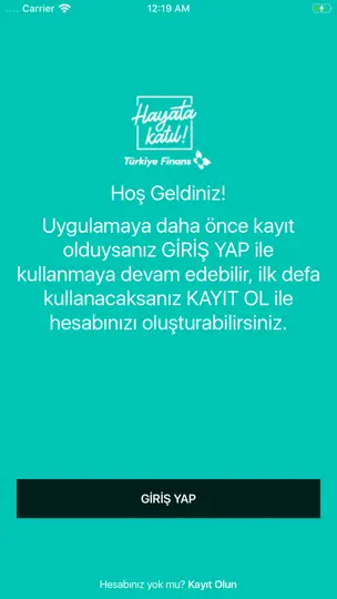 Türkiye Finans Hayata Katıl iPhone Ekran Görüntüsü 1