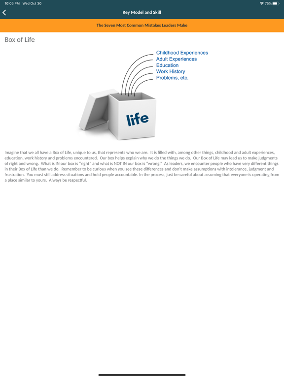 Living As A Leader iPad screenshot 4 - Business app