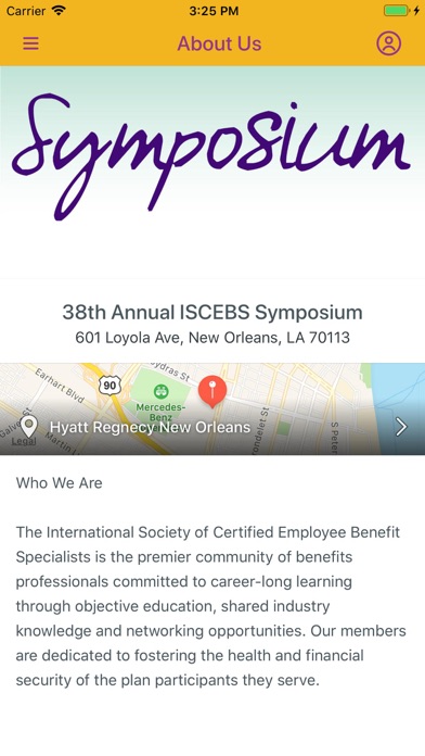 42nd Annual ISCEBS Symposium screenshot 2