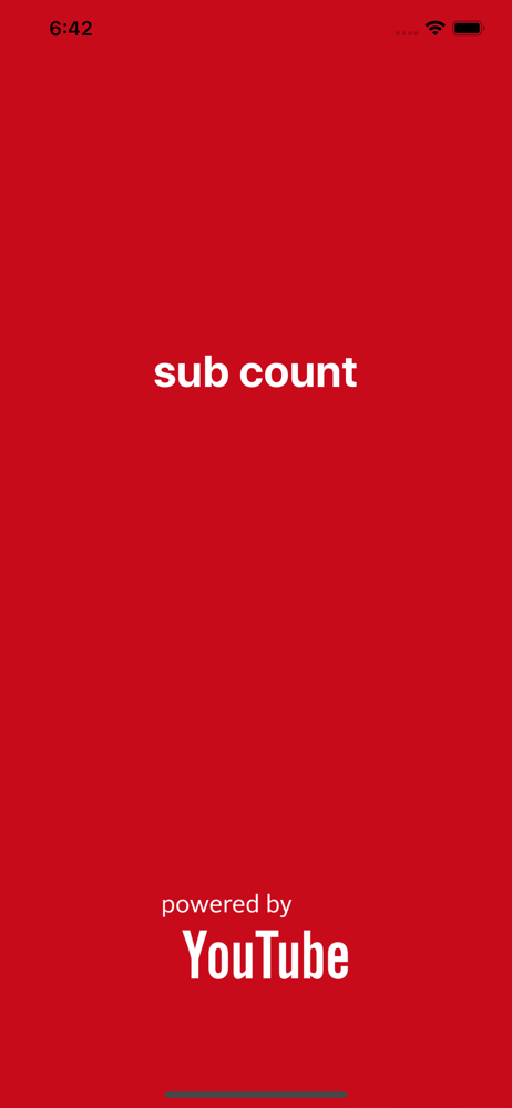 Sub count