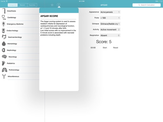 Screenshot #6 pour CliniCalc Medical Calculator