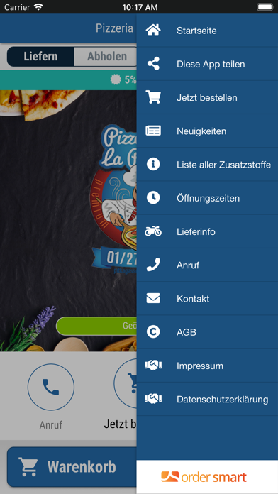 Pizzeria La Pronto Screenshot 2 - AppWisp.com Pizzeria La Pronto Screenshot 2 - AppWisp.com