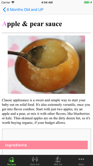 Baby Food Recipes (Home-made) Screenshot