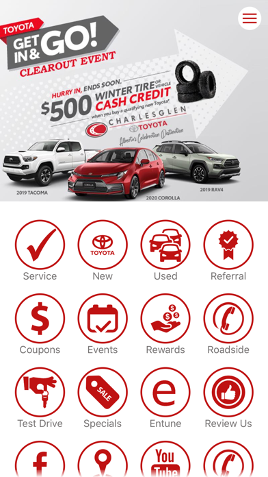 Charlesglen Toyota Screenshot