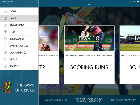 Screenshot #6 pour The Laws of Cricket
