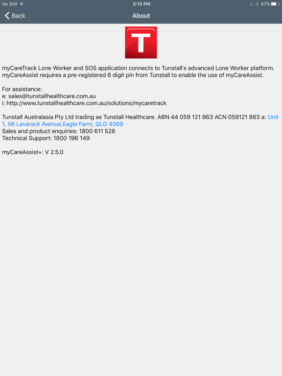 Screenshot #4 pour Tunstall myCareAssist/Assist+