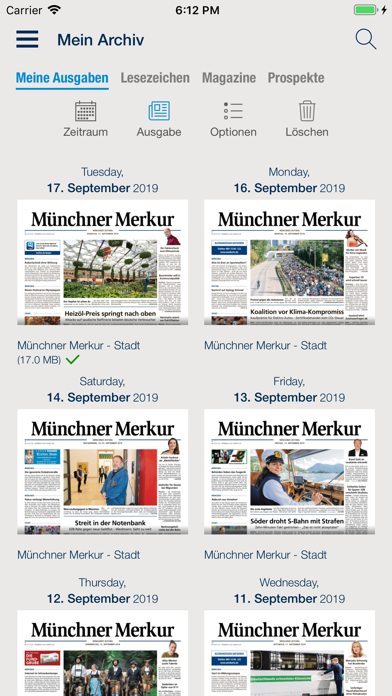 Münchner Merkur ePaper Screenshot