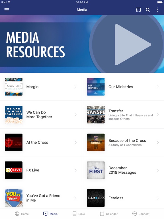 FBC Blue Springs iPad screenshot 2 - Lifestyle app