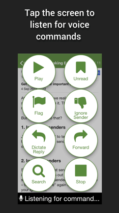 Speaking Email - voice reader screenshot 2