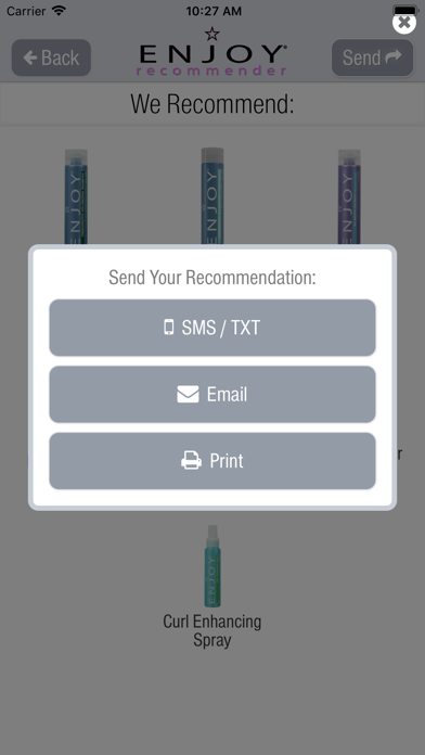 ENJOY Recommender iPhone screenshot
