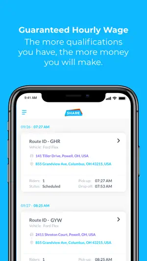 SHARE Transit for Drivers screenshot 1
