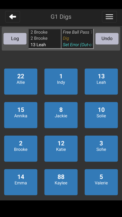 SoloStats Touch Volleyball Screenshot