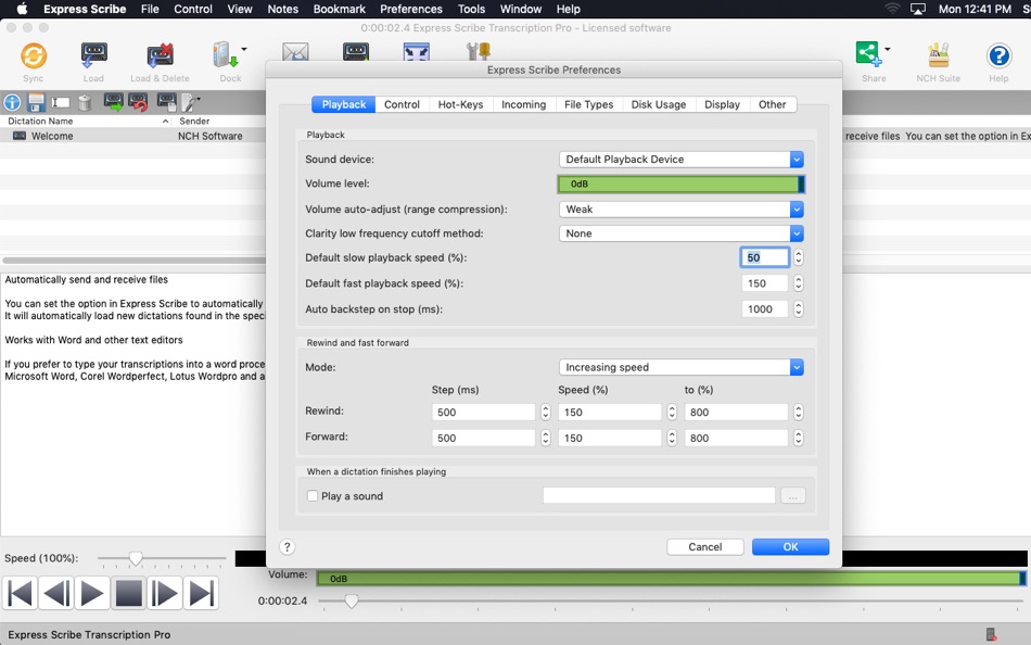#2. Express Scribe Pro (macOS) 게시자: NCH Software