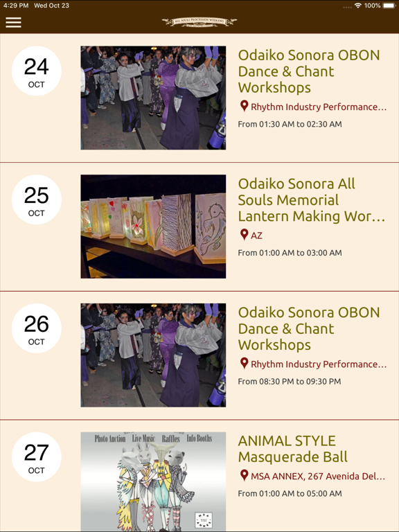 Screenshot #6 pour All Souls Procession App