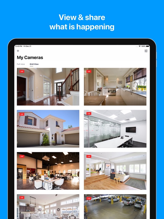 Angelcam: Cloud Camera Viewer iPad screenshot 4 - Utilities app