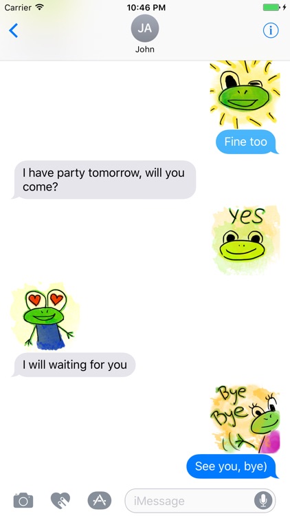 Funny Frogs Stickers