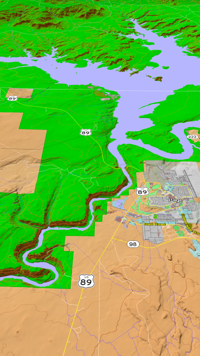 Scenic Map Central USA Screenshot