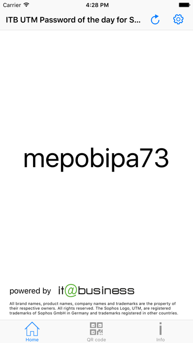 Screenshot 2 of ITB UTM Password App