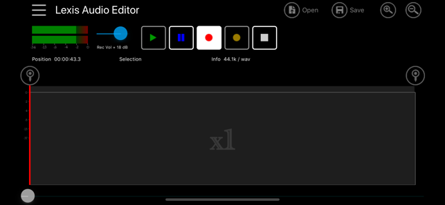 ‎Lexis Audio Editor Screenshot