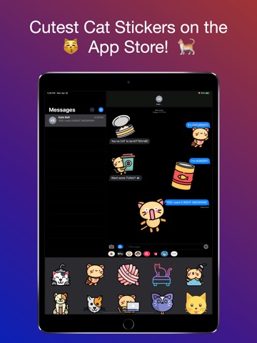 Kitters! Cat Stickers iPad screenshot
