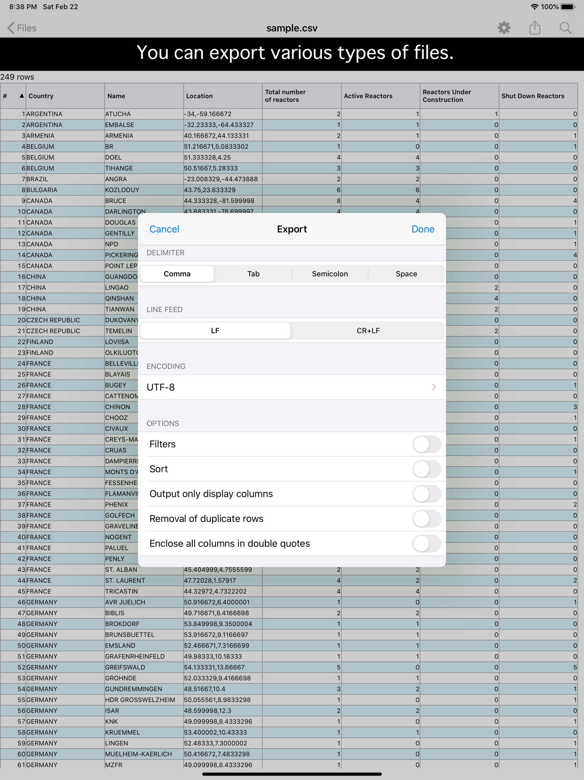 CSVReader