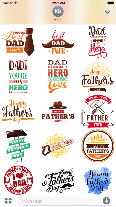 Father's Day Stickersのおすすめ画像2