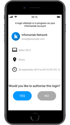 Infomaniak kAuth screenshot 4