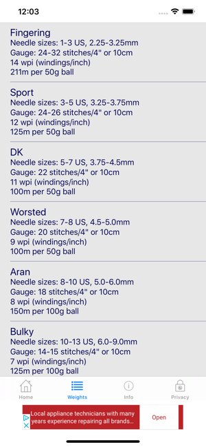 Knitting Yarn Calc(圖7)-速報App